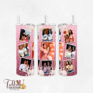 Customized Tumbler - Photo Collage - 9 Photos