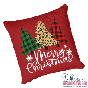 Customized Pillow, Christmas Design, Trees