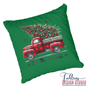 Customized Pillow, Christmas Design, Truck